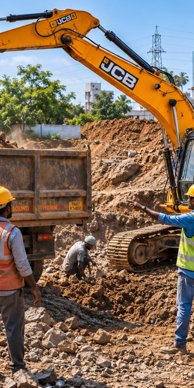 JCB rental service pattukottai